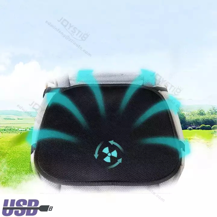 Portable Fans Mini USB Cooling Wind 5V Breathable Cooling USB Fan Car Seat Cover Cushion Pad Mat For Summer