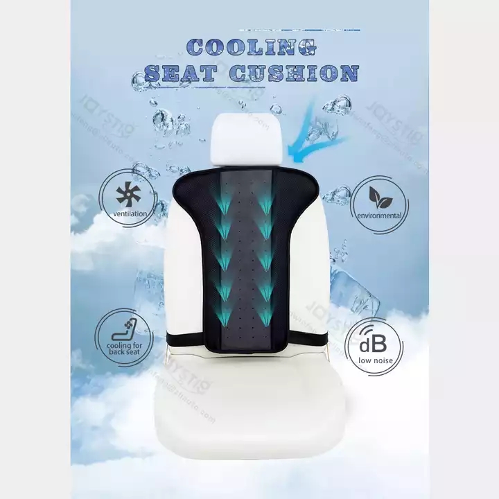 12V Car Cooling Cushion Summer Cooling Gel Seat Cushion Air Conditioner Back Cushion