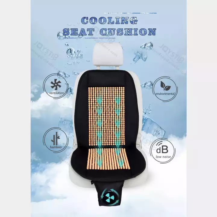 12V and 24V Fans Cooling Seat Cover Wood Beads Car Seat Cushion Ventilation Wooden Beads