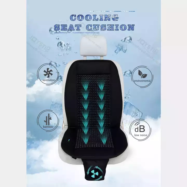 Cooling Bamboo Car Seat Cover 12V Air Cushion Wood Beads Ventilated Car Seat Cushion Bamboo