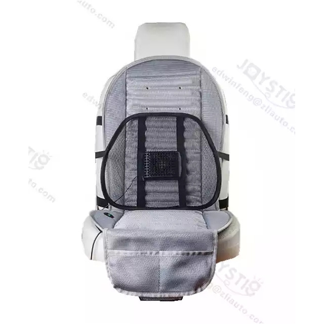 Car 12V Ventilated Lumbar Cushion/ Home 5V Cooling Back Support/ Office USB Chair Mesh Cooling Waist Support